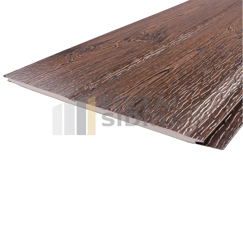 Metal Siding texturizado color Roble Caja 8 Planchas 2
