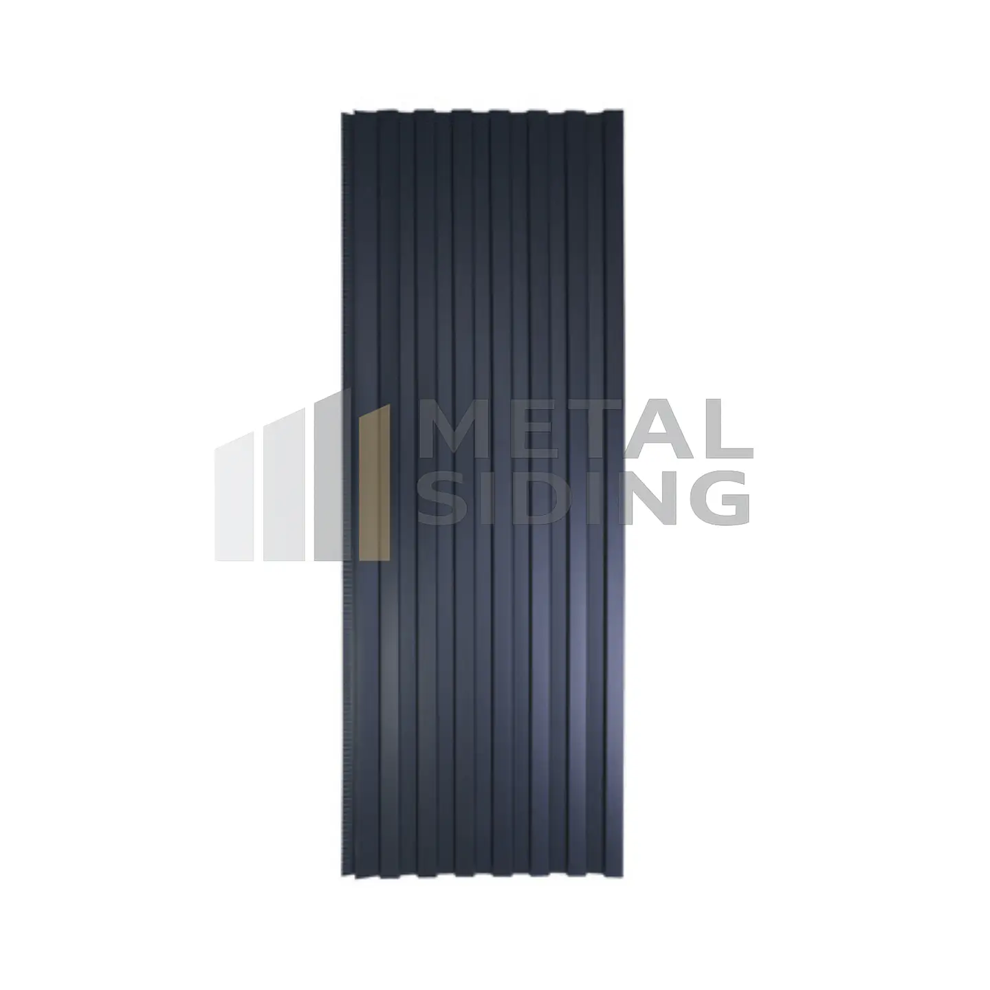 Metal Siding ranurado color Negro Caja 8 Planchas 3