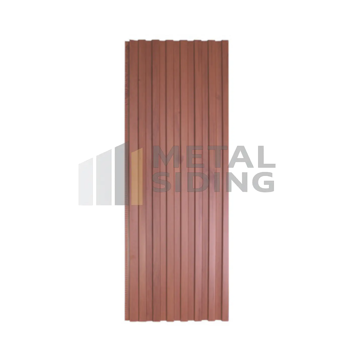Metal Siding ranurado color Madera Caja 8 Planchas 3