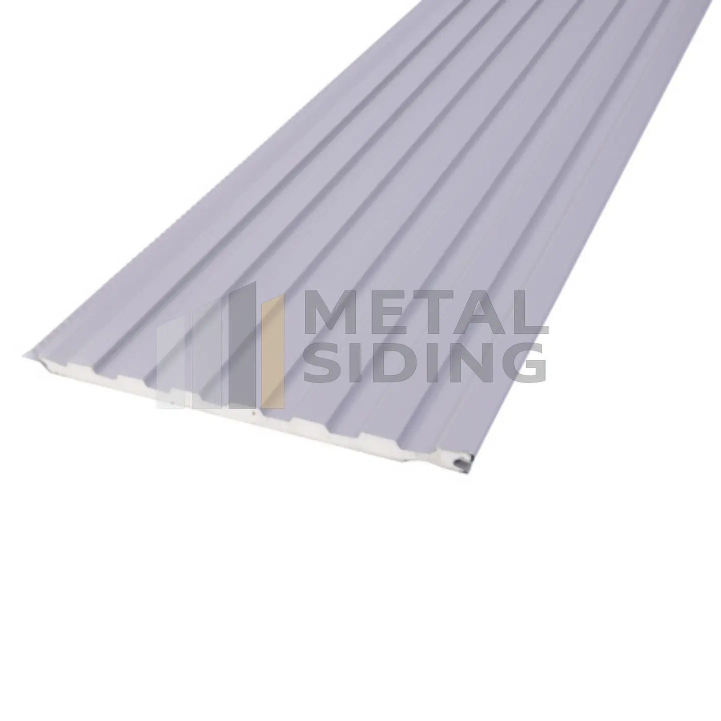 Metal Siding ranurado color Piedra Caja 8 Planchas 5