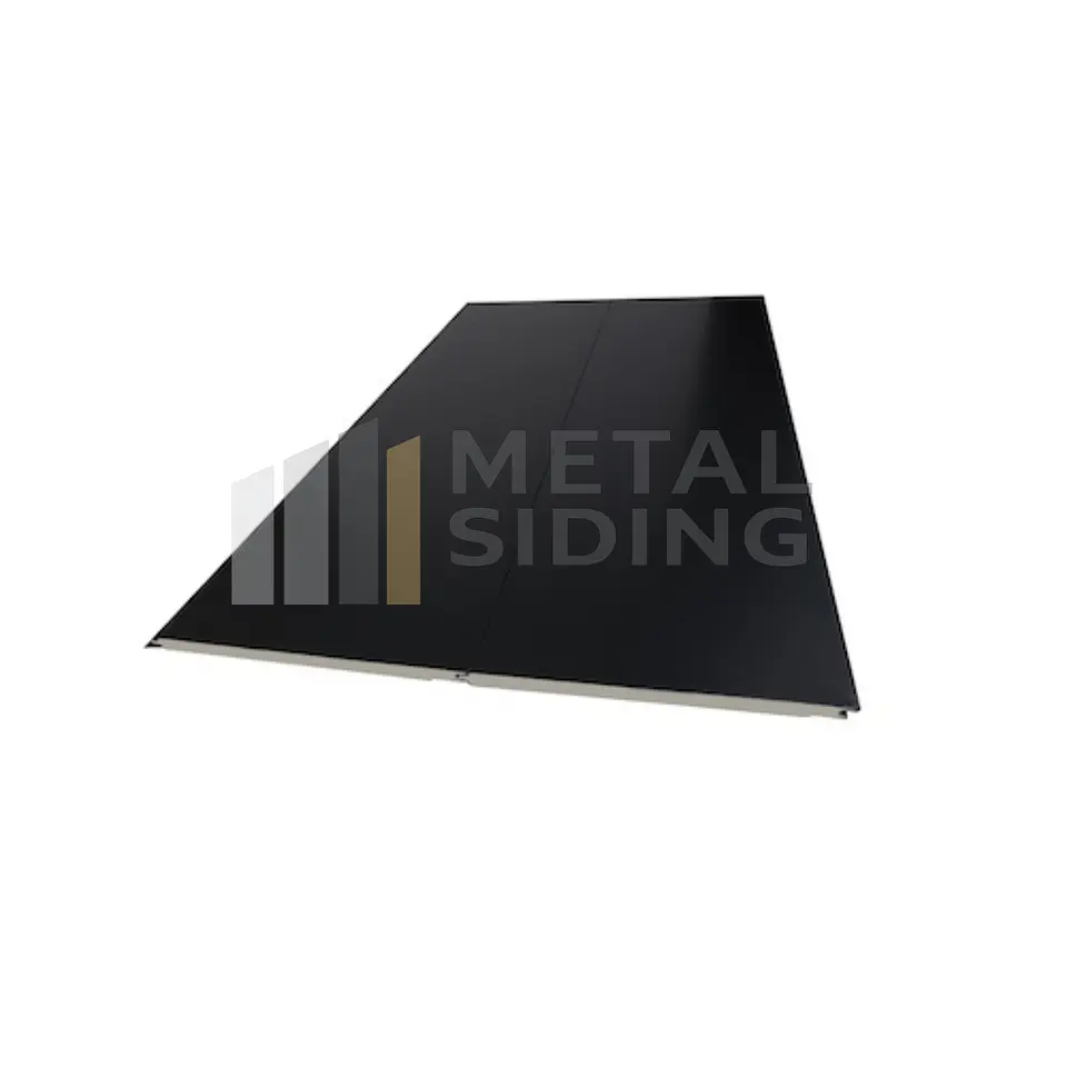 Metal Siding Liso color Negro Caja 8 Planchas 4
