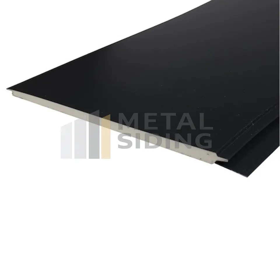 Metal Siding Liso color Negro Caja 8 Planchas 2