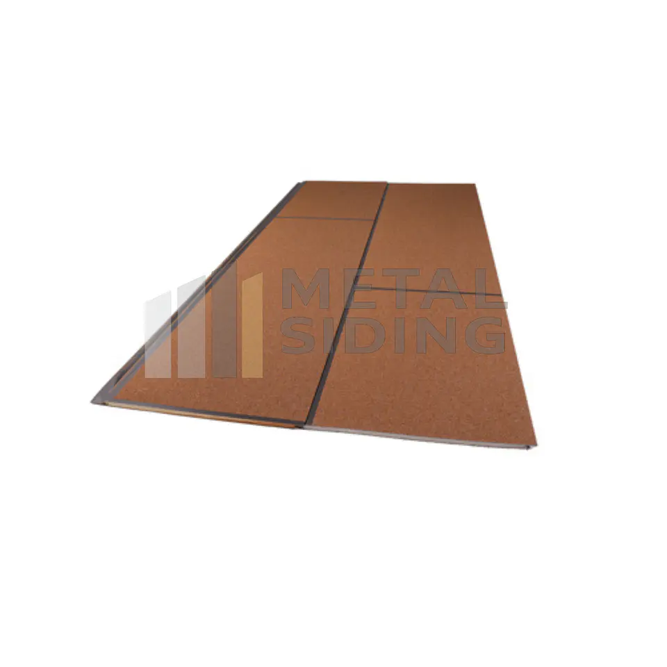 Metal Siding tipo Granito color Cafe Caja 8 Planchas 4
