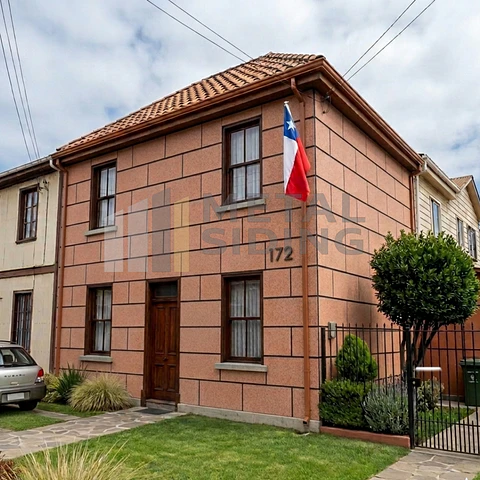 Metal Siding tipo Granito color Coral Caja 8 Planchas