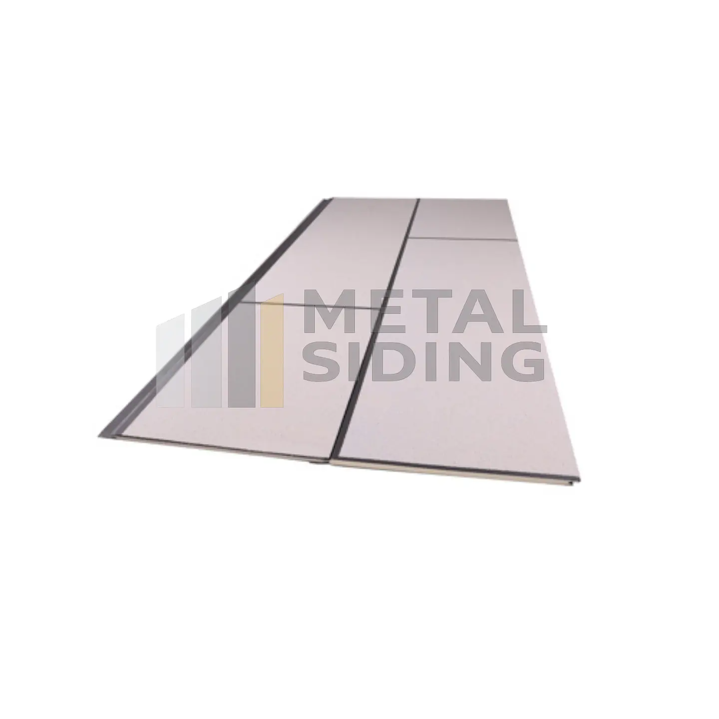 Metal Siding tipo Granito color Crema Caja 8 Planchas 4