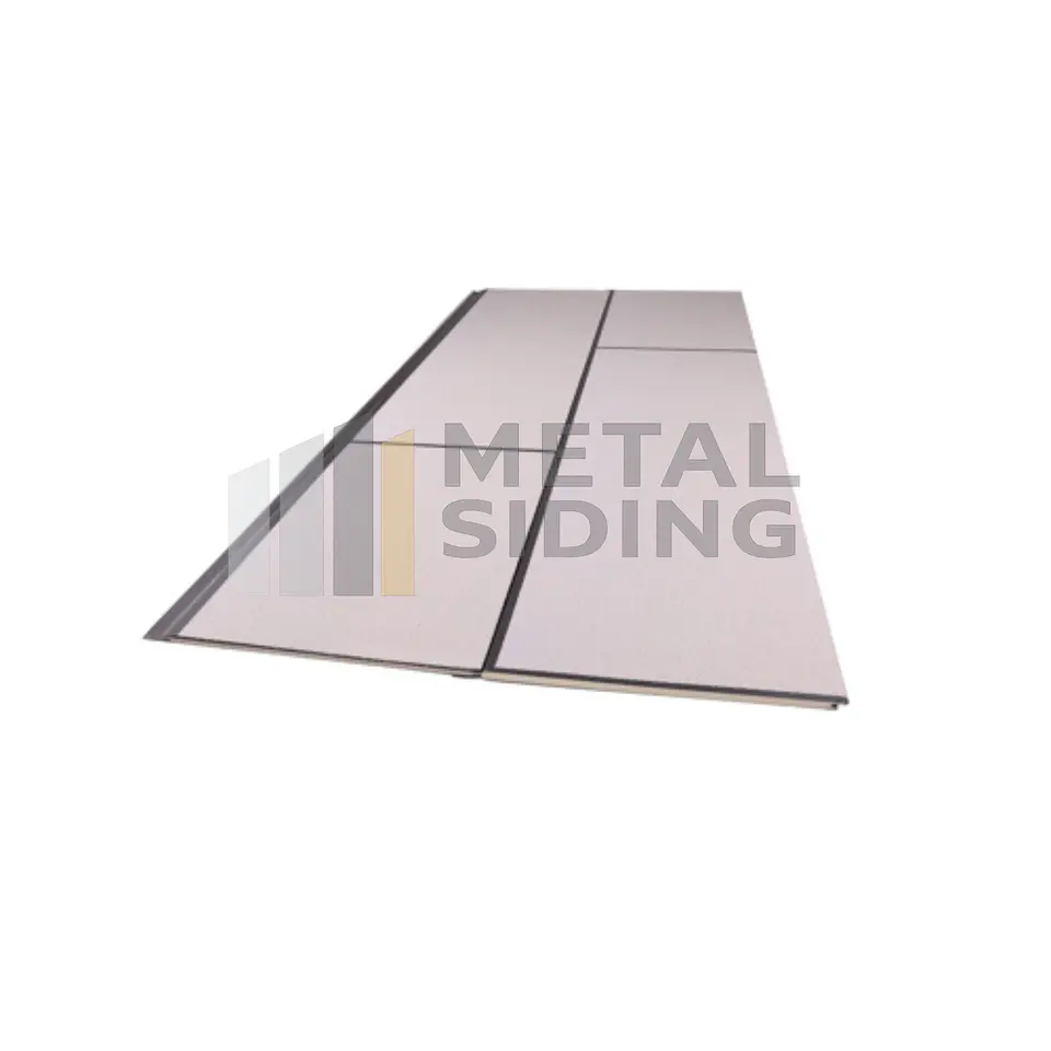 Metal Siding tipo Granito color Crema Caja 8 Planchas 4