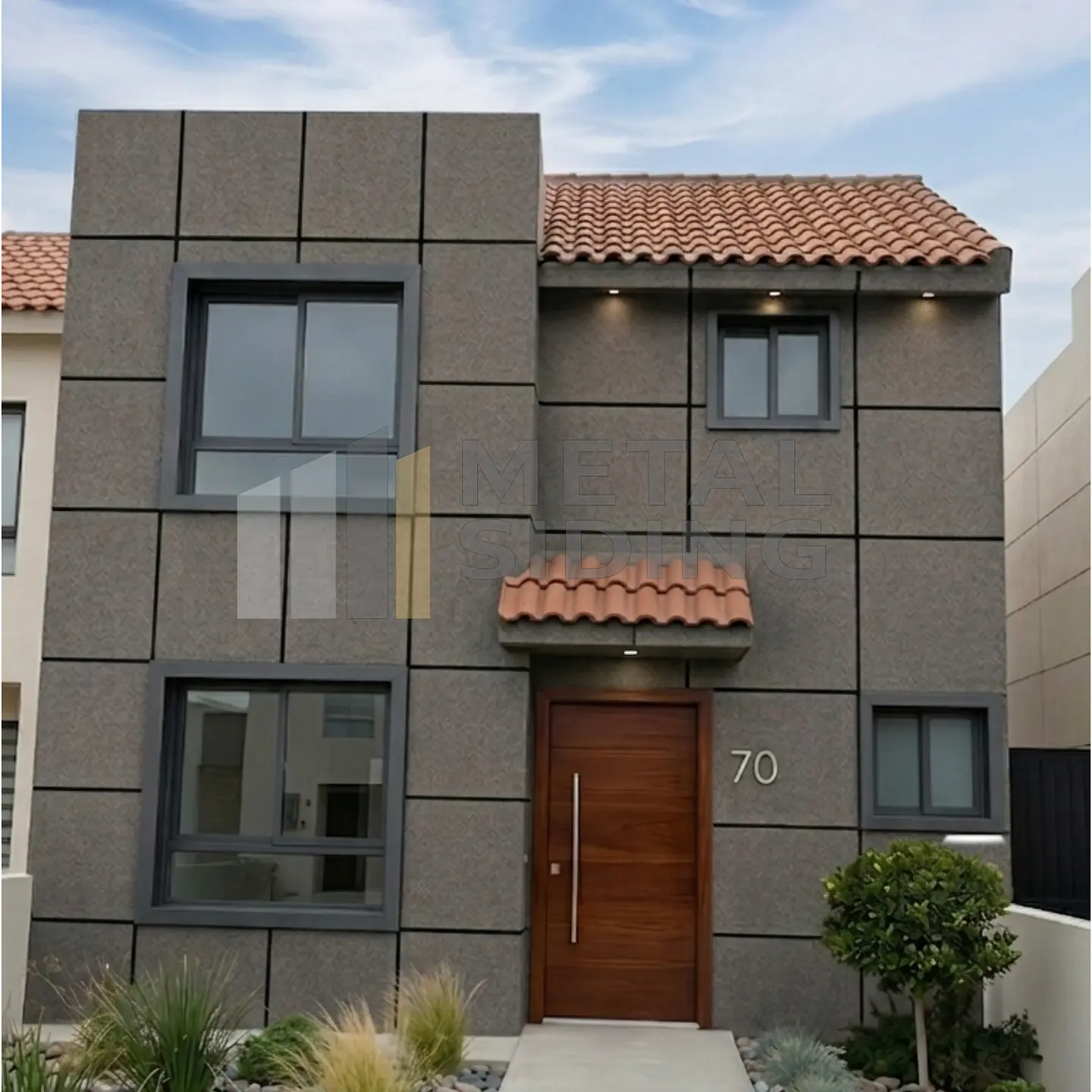 Metal Siding tipo Granito color Piedra Caja 8 Planchas 1