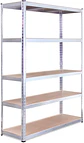Estante Metálico 220x120x45 - 5 niveles - 750kg - Miniatura 1