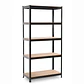 Estante Metálico 186x90x40 Negro - 5 niveles - 375kg - Miniatura 4