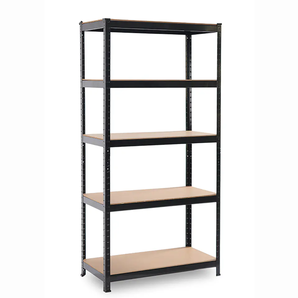 Estante Metálico 186x90x40 Negro - 5 niveles - 375kg 4