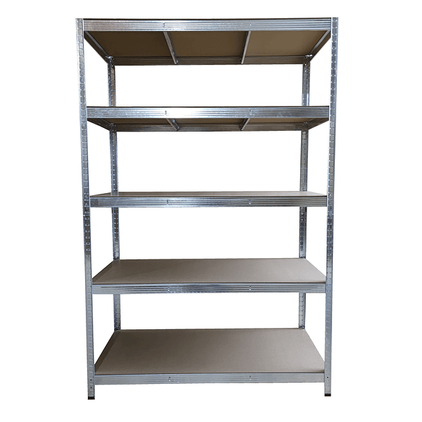 Estante Metálico 180x120x60 - 5 niveles - 500Kg 