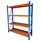 Rack Estante Metálico 200x50x150 - 600kg 1