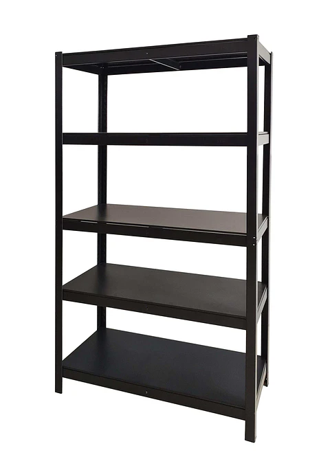 Estante Metálico 183x90x40 Negro bandeja metálica - 5 niveles