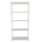Estante Metálico 170x80x30cm - 5 niveles - color Blanco 1