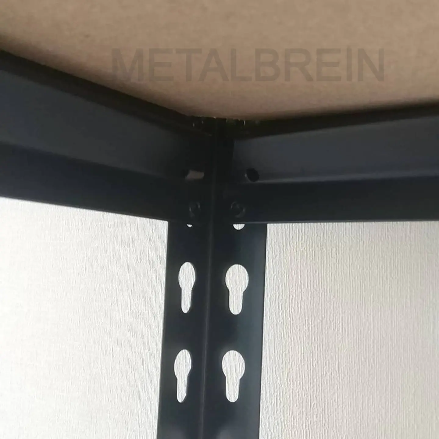 Estante Metálico 180x120x60 cm Negro - 5 niveles - 600kg 3