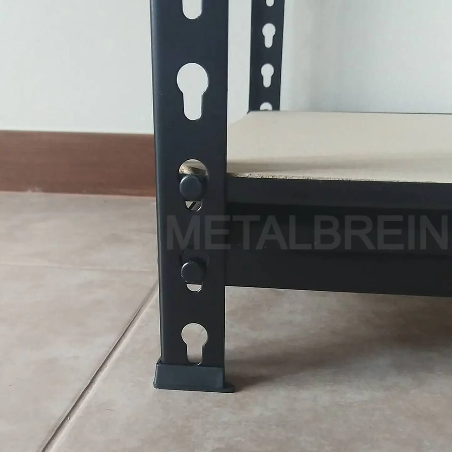 Estante Metálico 180x120x60 cm Negro - 5 niveles - 600kg 4