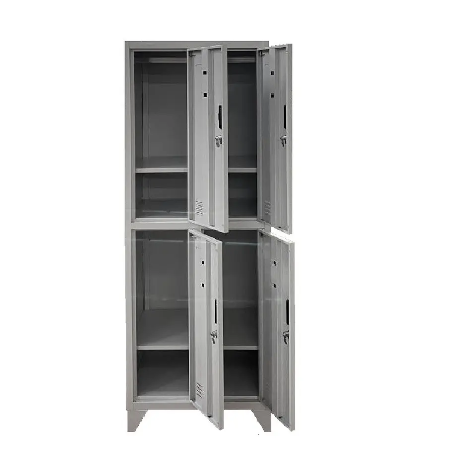 Locker Metálico 2 cuerpos 4 puertas 4