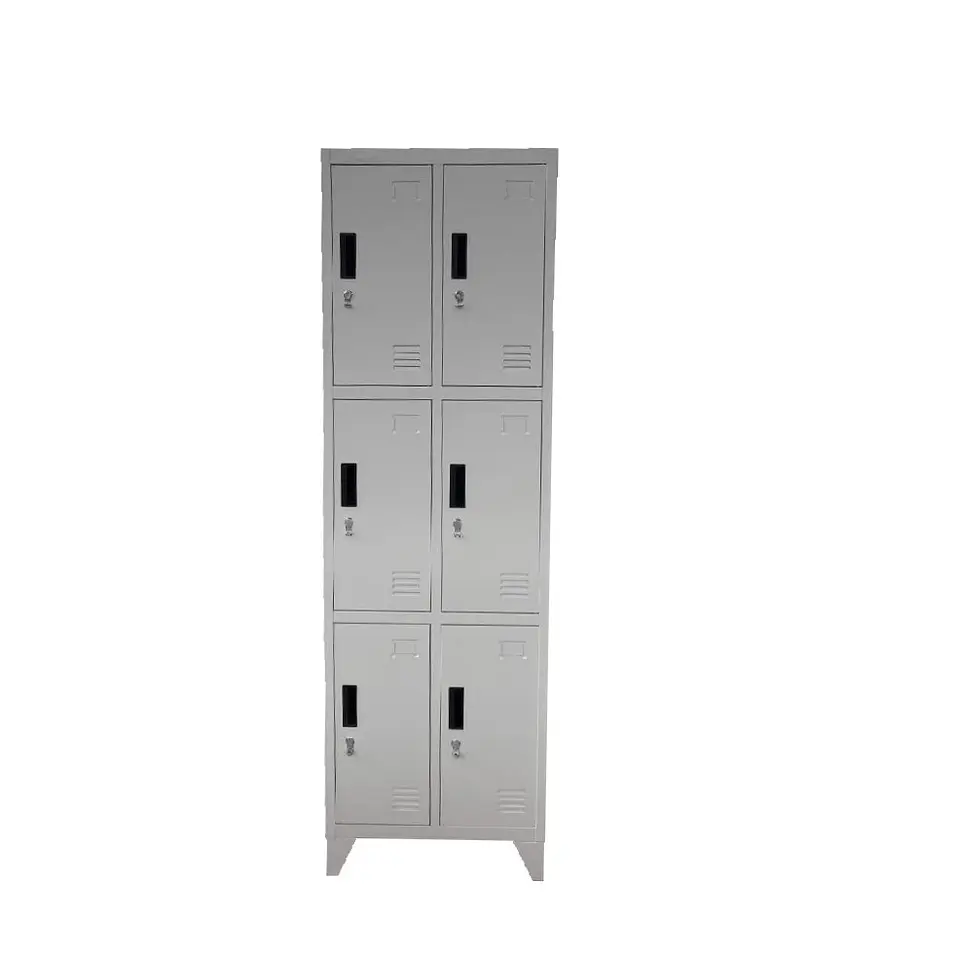 Locker Metálico 2 cuerpos 6 puertas 2