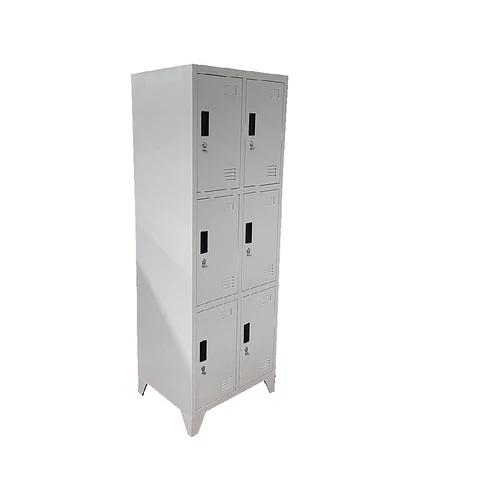 Locker Metálico 2 cuerpos 6 puertas