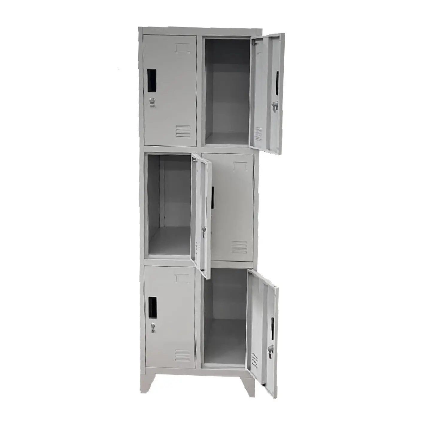 Locker Metálico 2 cuerpos 6 puertas 3