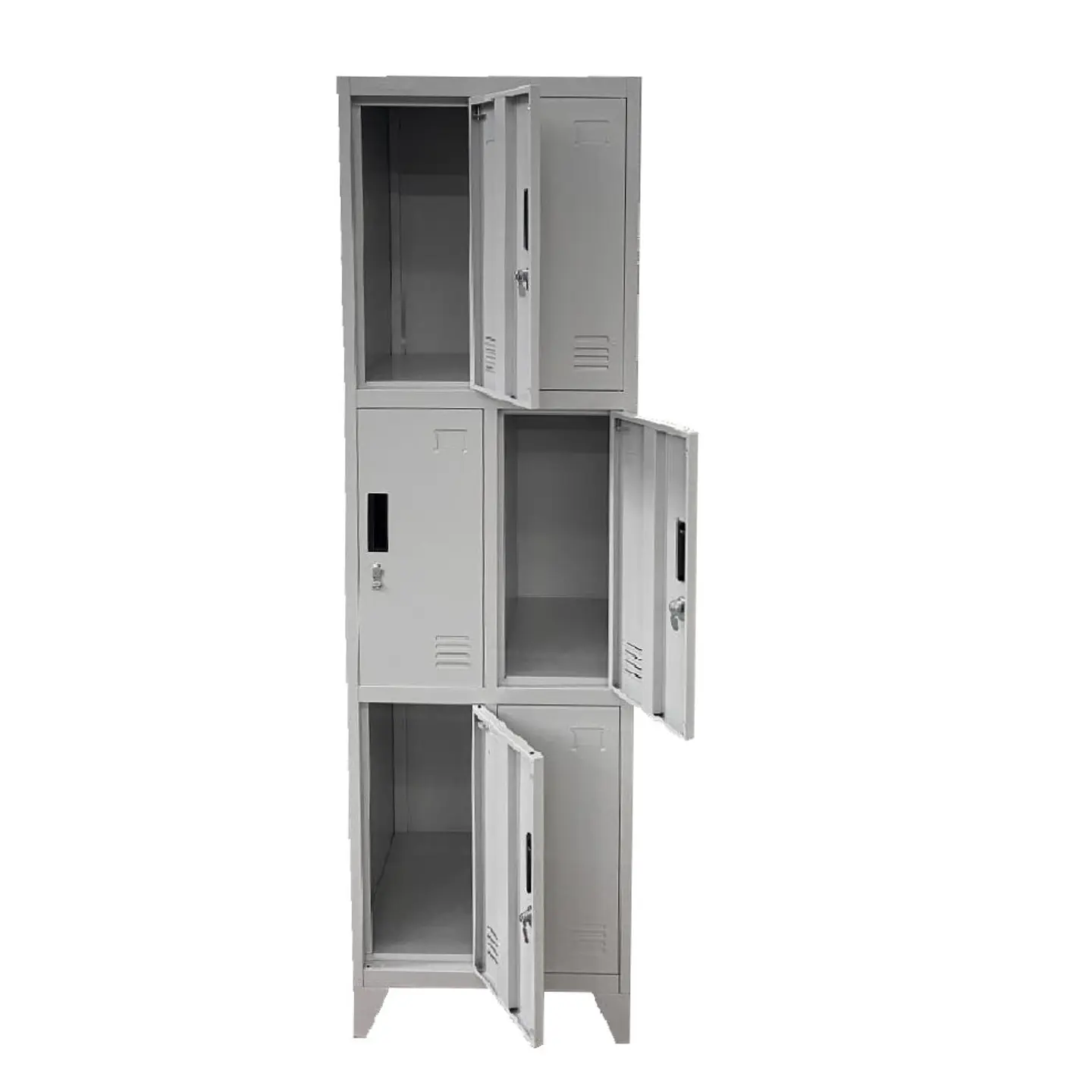 Locker Metálico 2 cuerpos 6 puertas 4