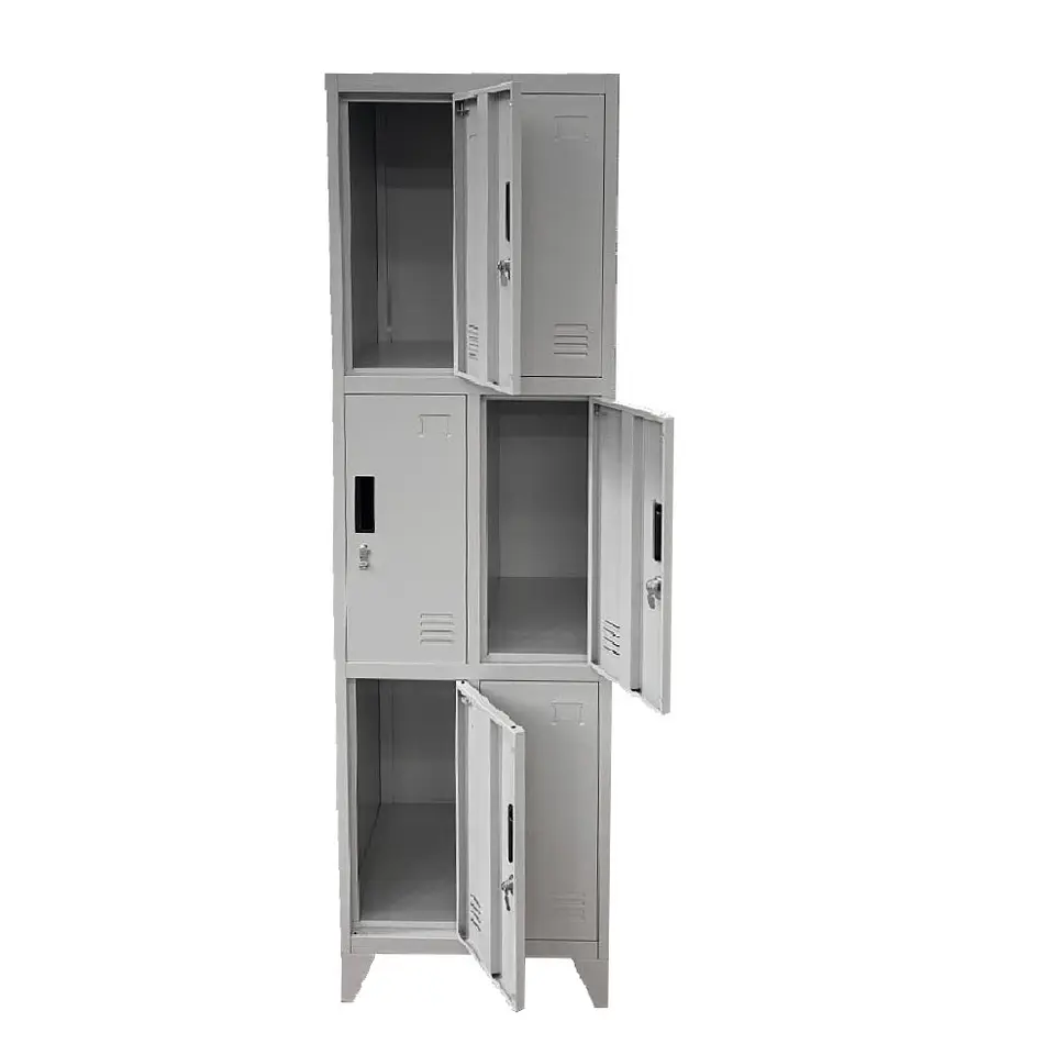 Locker Metálico 2 cuerpos 6 puertas 4
