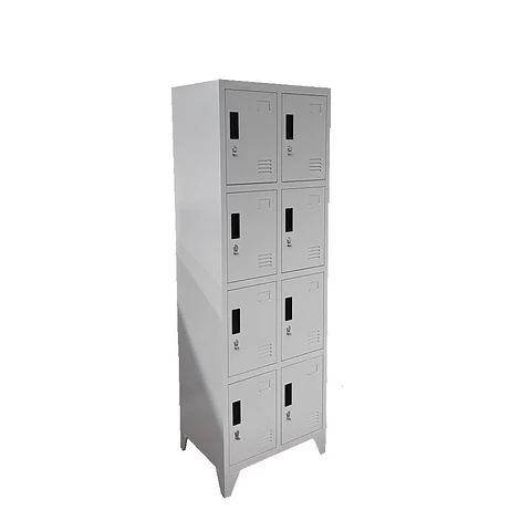 Locker Metálico 2 cuerpos 8 puertas
