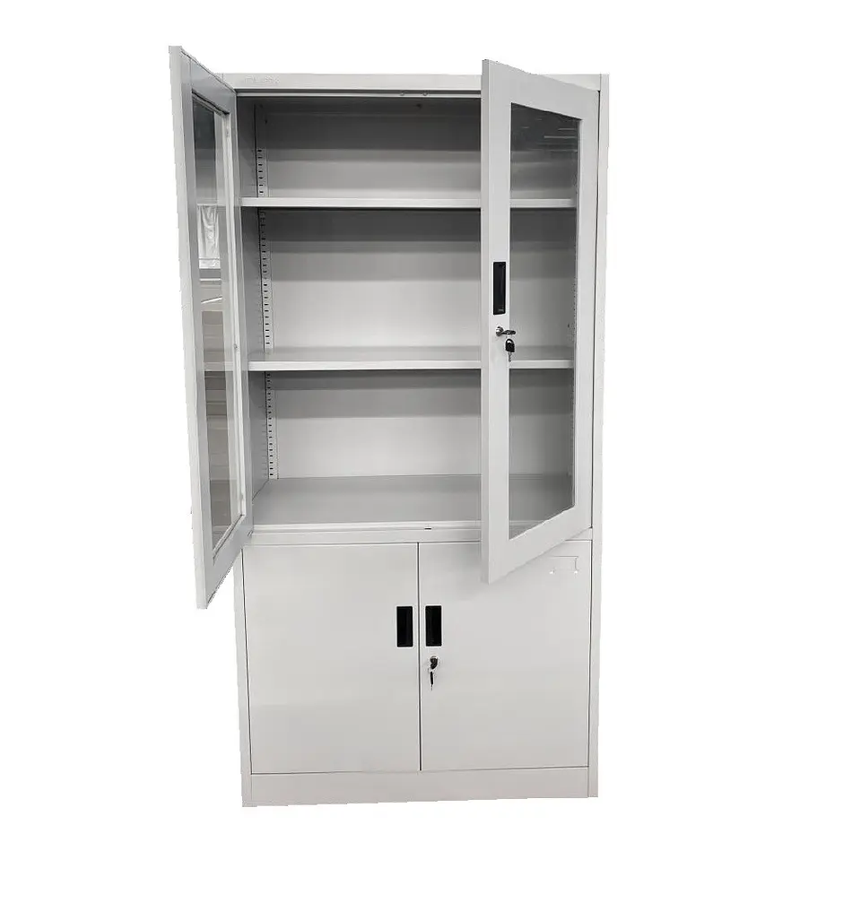 Estante Metálico Vitrina 185x87x40 cm - 4 Puertas 7