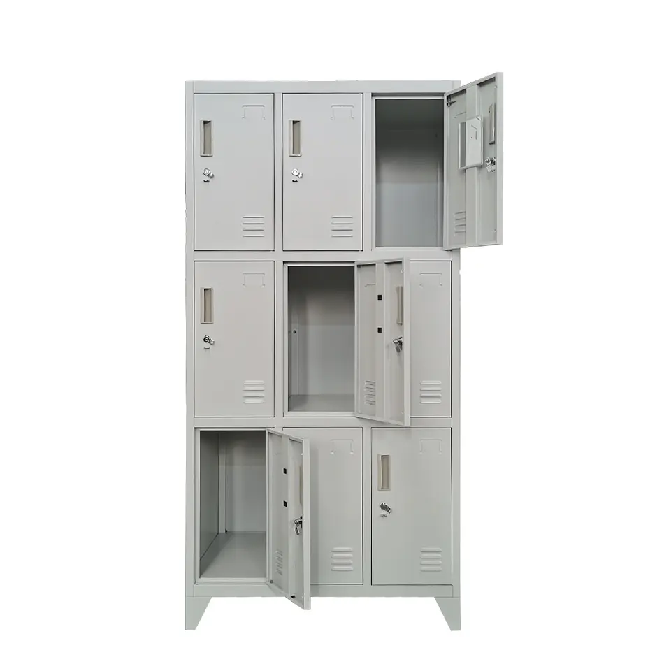 Locker Metálico 3 cuerpos 9 puertas 1