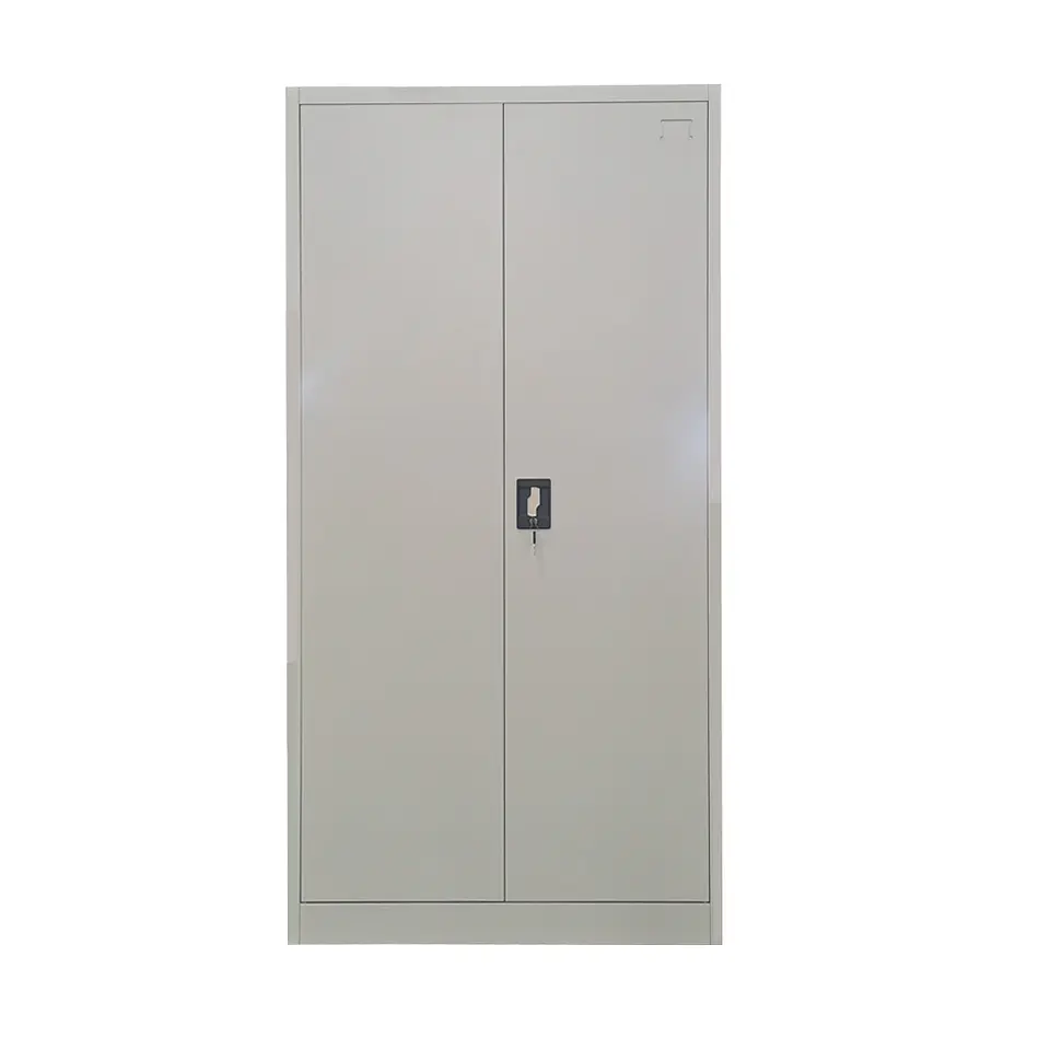 Estante Armario Metálico Cerrado Repisas y Barra de colgar 185x87x40 cm - 2 Puertas 2