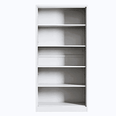 Estante Librero Metálico Blanco - 185x87x40 cm