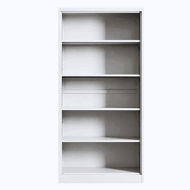 Estante Librero Metálico Blanco - 185x87x40 cm 2