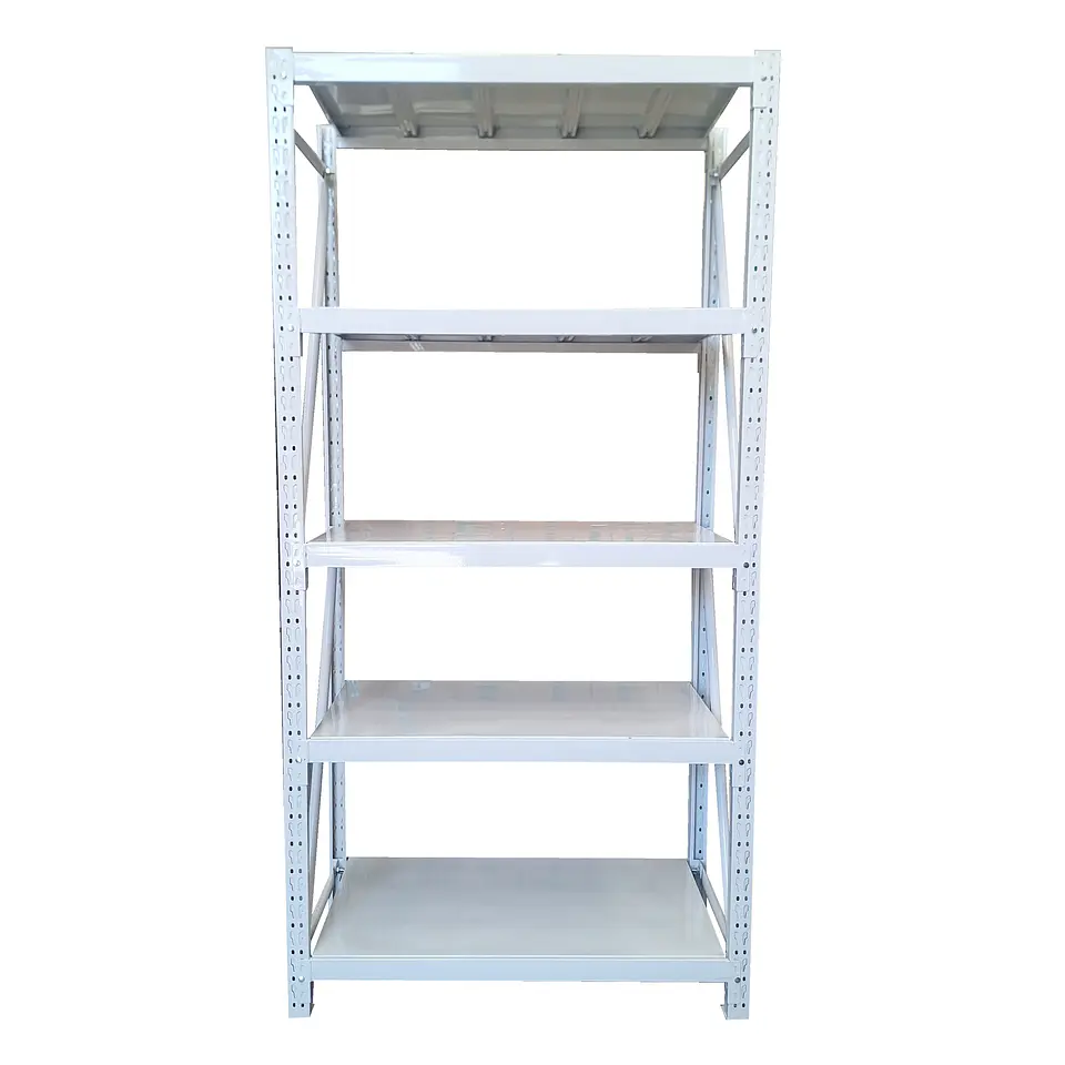 Rack Estante Metálico 200x50x100 Blanco - 600kg  2