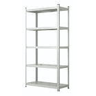 Estante Metálico 186x90x40 Blanco - Bandeja melamina - 5 niveles 1