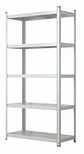 Estante Metálico 186x90x40 Blanco - Bandeja melamina - 5 niveles - Miniatura 3