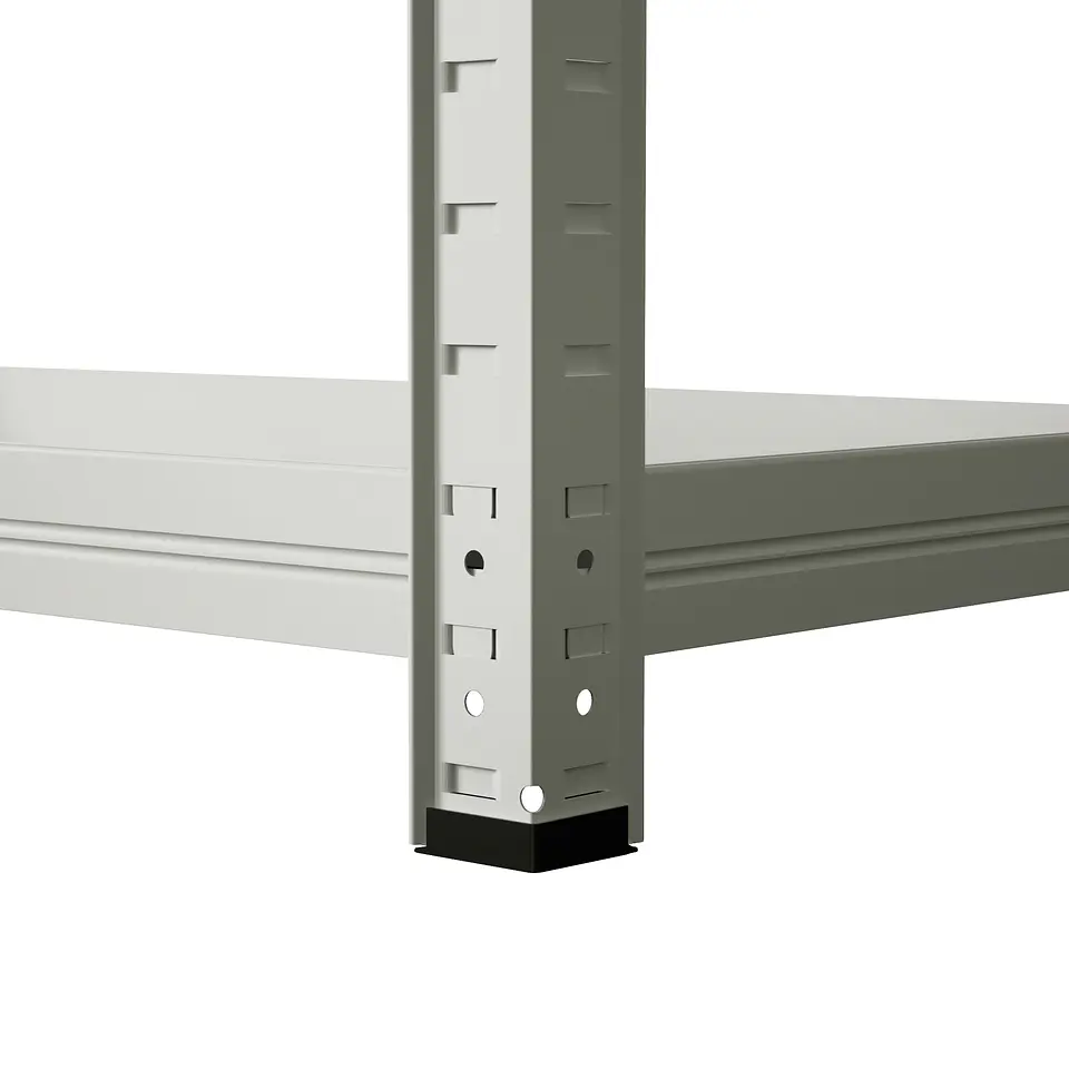 Estante Metálico 186x90x40 Blanco - Bandeja melamina - 5 niveles 6