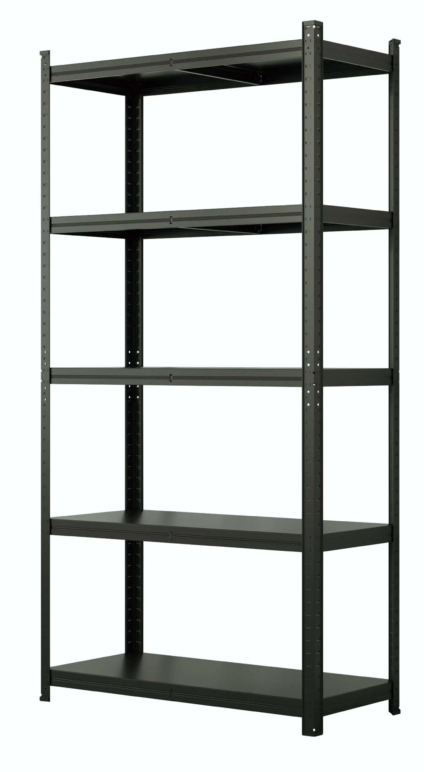 Estante Metálico 186x90x40 Negro - Bandeja melamina - 5 niveles  3
