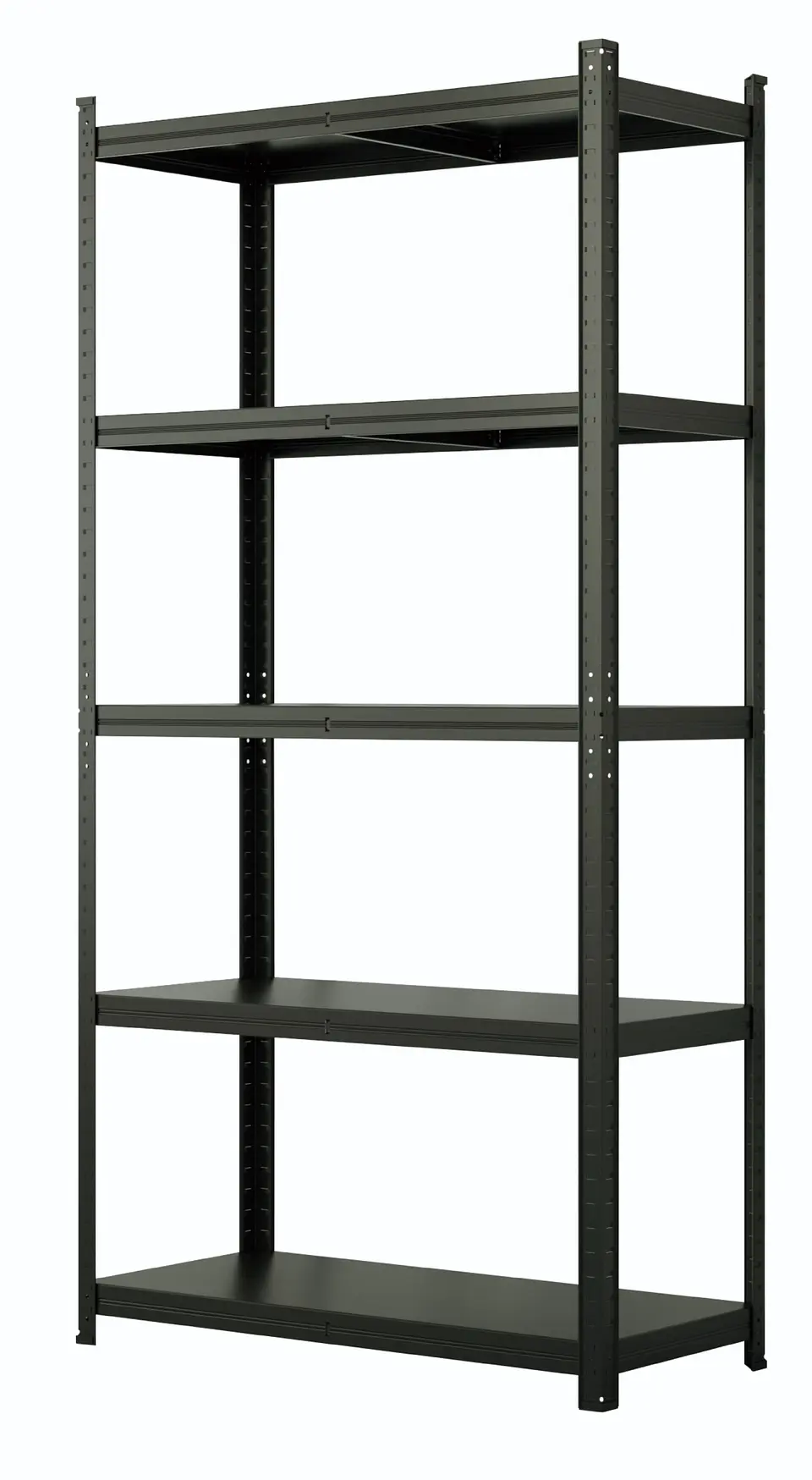Estante Metálico 186x90x40 Negro - Bandeja melamina - 5 niveles  3