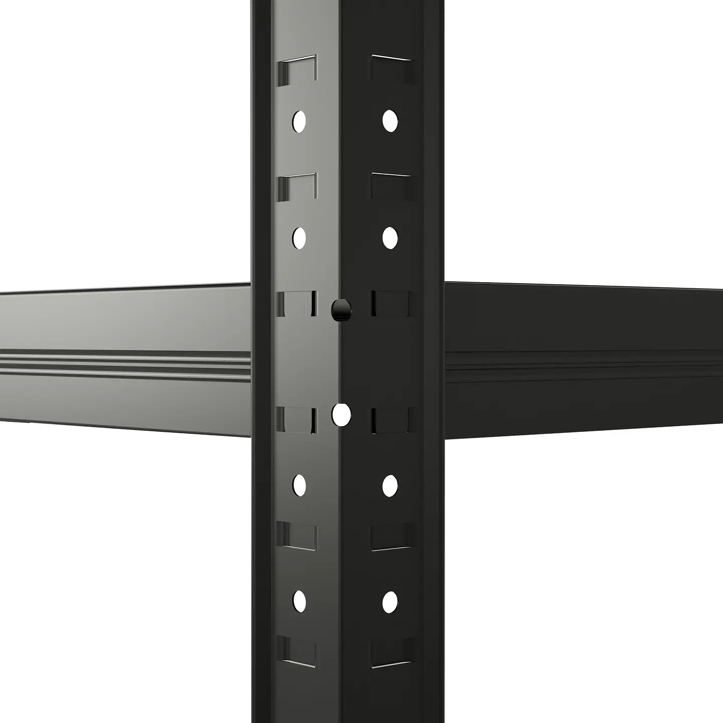 Estante Metálico 186x90x40 Negro - Bandeja melamina - 5 niveles  4