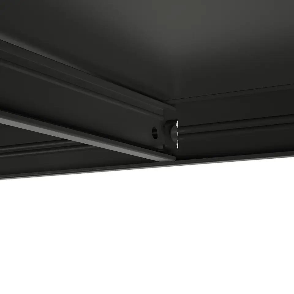 Estante Metálico 186x90x40 Negro - Bandeja melamina - 5 niveles  6