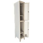 Locker Metálico puerta malla 1 cuerpo 2 puertas 3