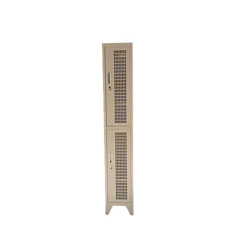 Locker Metálico puerta malla 1 cuerpo 2 puertas
