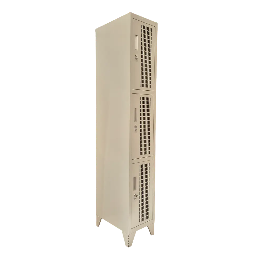 Locker Metálico puerta malla 1 cuerpo 3 puertas 4