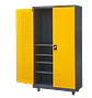 Gabinete Estante Metálico Herramientas con ruedas - 2 Puertas - Miniatura 3