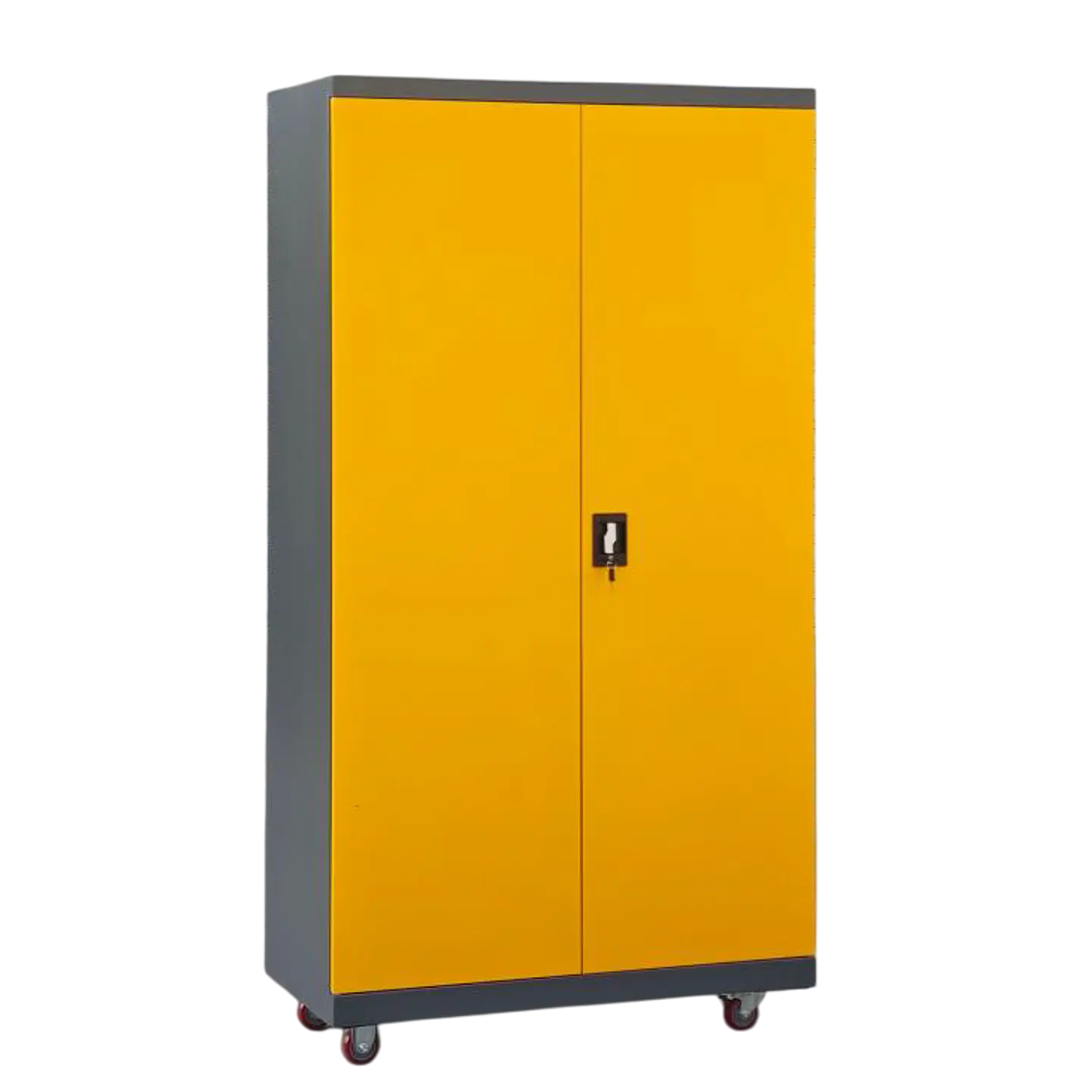 Gabinete Estante Metálico Herramientas con ruedas - 2 Puertas 4