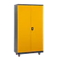 Gabinete Estante Metálico Herramientas con ruedas - 2 Puertas - Miniatura 4