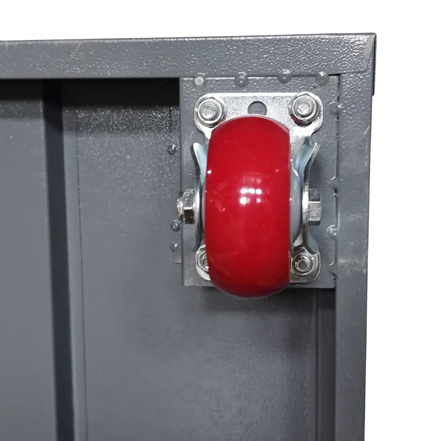 Gabinete Estante Metálico Herramientas con ruedas - 2 Puertas 6