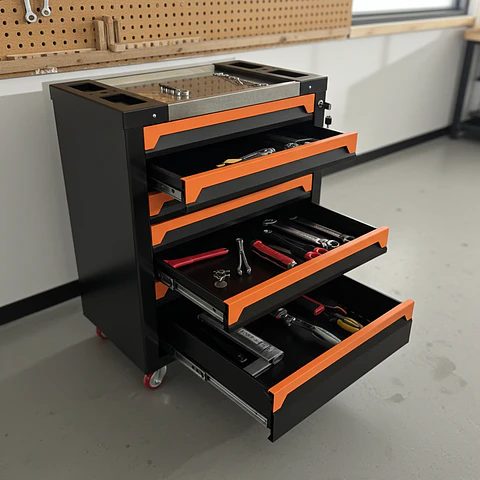 Gabinete Metálico Organizador de Herramientas - 7 cajones
