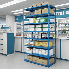 Estante Mecano - ángulo ranurado 200x100x30cm