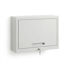 Gabinete Metálico Colgante Gris Cerrado 60x42x30 cm